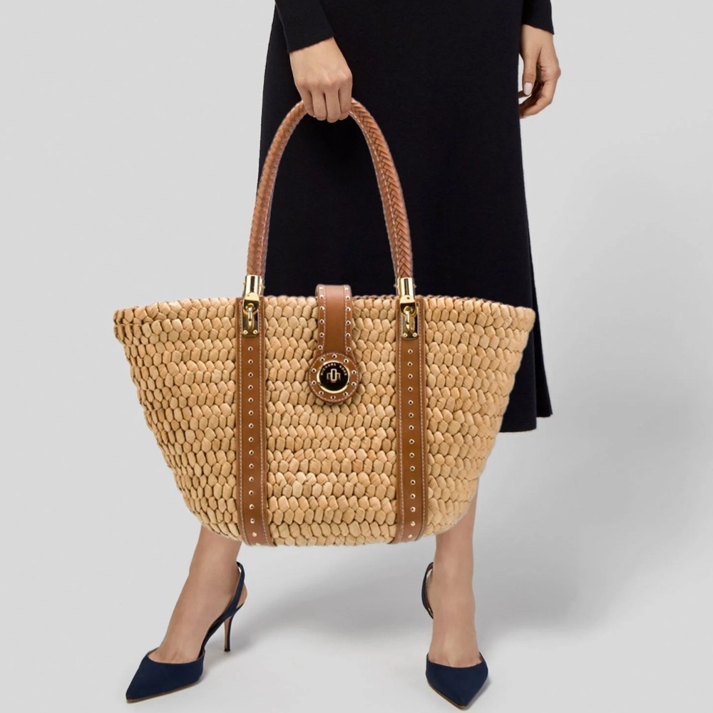 Michael Kors Extra Large Woven Bucket Bag Handbag